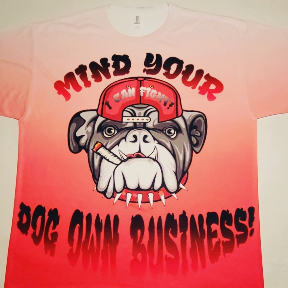 Smoking Bulldog Tshirt